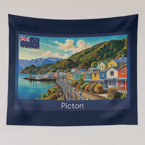 Item preview, Picton New Zealand Travel designed and sold by Thistle-TShop.