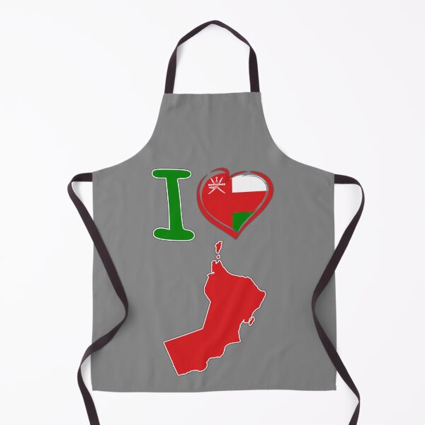 Item preview, I Love Oman - Patriotic Flag Heart & Map Design designed and sold by mashmosh.