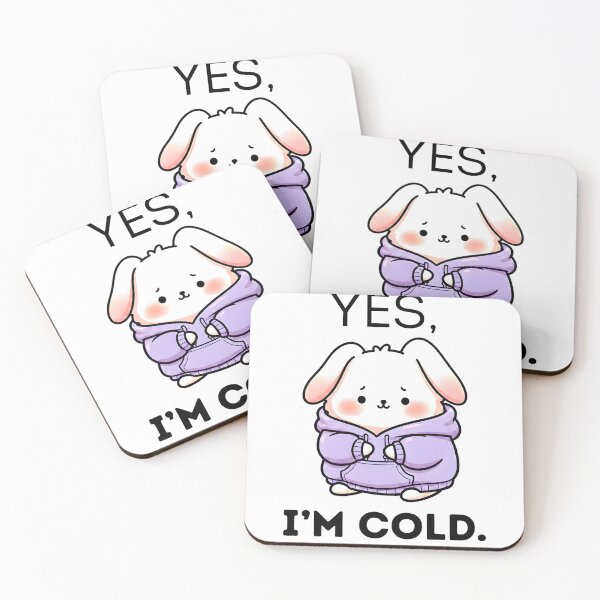 Item preview, Yes, I'm Cold 24/7 - Cute Kawaii Bunny Winter Design  designed and sold by AmyLeeKawaii.