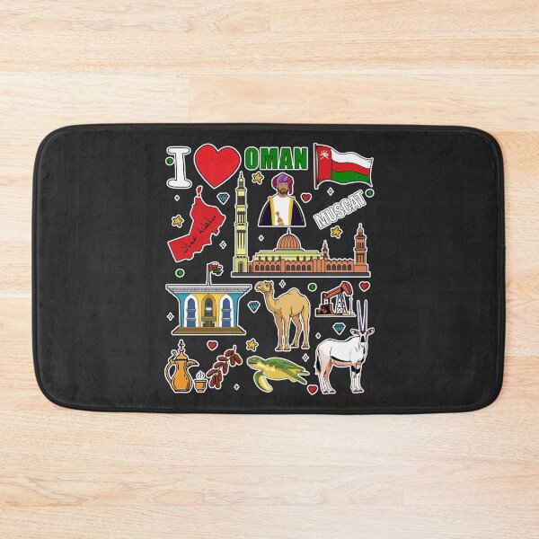 Item preview, Oman Heritage & Landmarks, Vibrant Cultural Sticker Collage designed and sold by mashmosh.