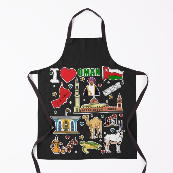 Item preview, Oman Heritage & Landmarks, Vibrant Cultural Sticker Collage designed and sold by mashmosh.