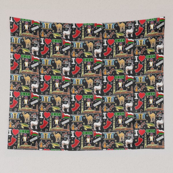Item preview, Oman Heritage & Landmarks, Vibrant Cultural Sticker Collage designed and sold by mashmosh.