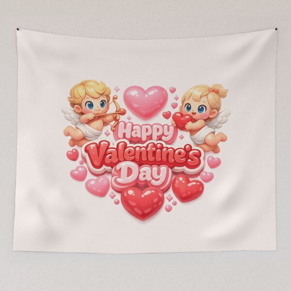 Item preview, Cute Cupid Happy Valentine's Day | Kawaii Valentine's Day Art designed and sold by Moons Studio.