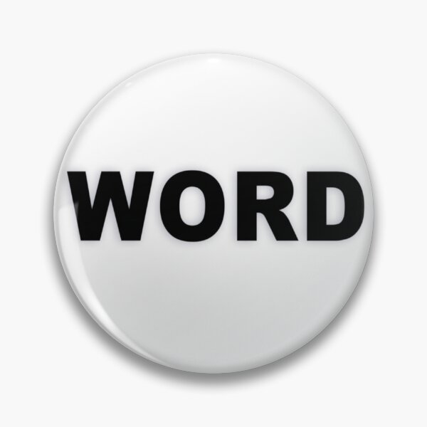 Item preview, WORD — Black Minimal Bold Type Statement designed and sold by WORDPAUSE.