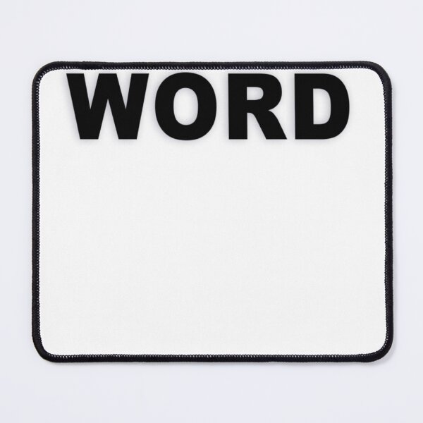 Item preview, WORD — Black Minimal Bold Type Statement designed and sold by WORDPAUSE.