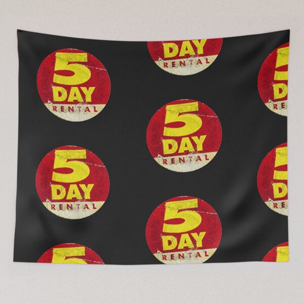 Item preview, Vintage 5 Day Rental VHS Sticker - Retro 80s 90s Video Store Aesthetic designed and sold by Prometheus31.