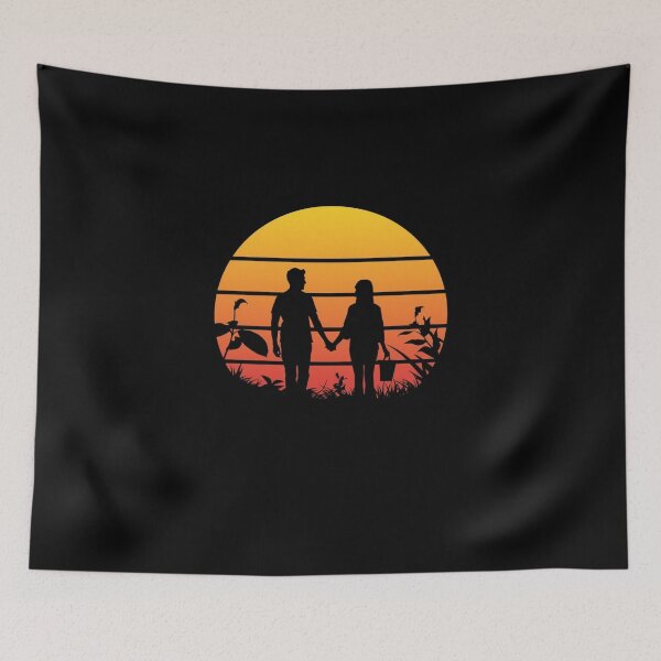 Item preview, Couple Walking at Sunset designed and sold by Aetheriswork.