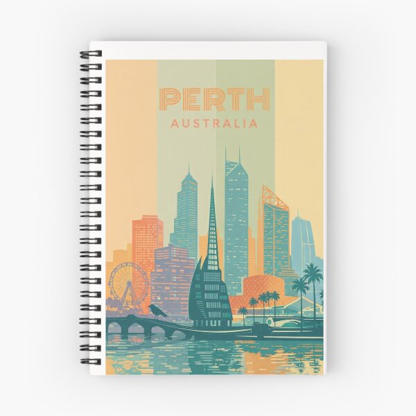 Item preview, Perth Skyline with Swan Bells Tower, Elizabeth Quay and City Skyscrapers designed and sold by Places On Earth.