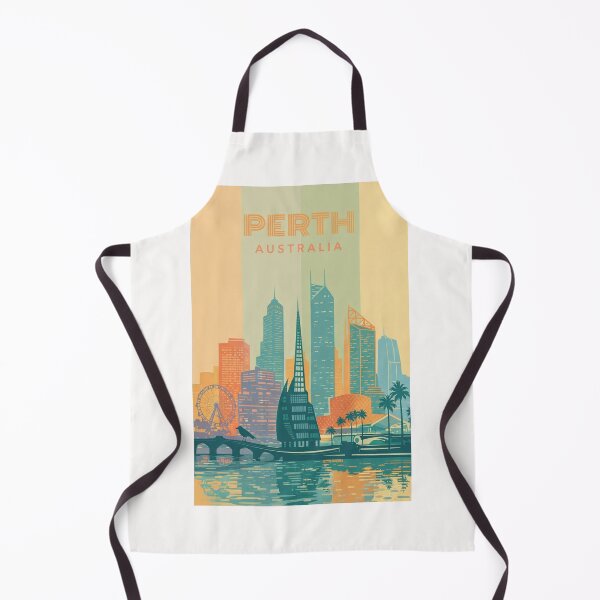 Item preview, Perth Skyline with Swan Bells Tower, Elizabeth Quay and City Skyscrapers designed and sold by Places On Earth.