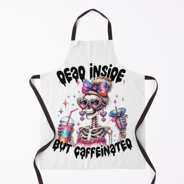 Item preview, Dead Inside But Caffeinated Funny Skeleton Coffee Art designed and sold by Lulunza.