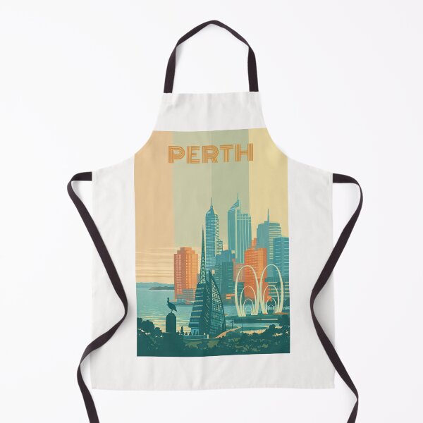 Item preview, Perth Waterfront with Swan Bells, Elizabeth Quay Bridge and WA Skyscrapers designed and sold by Places On Earth.