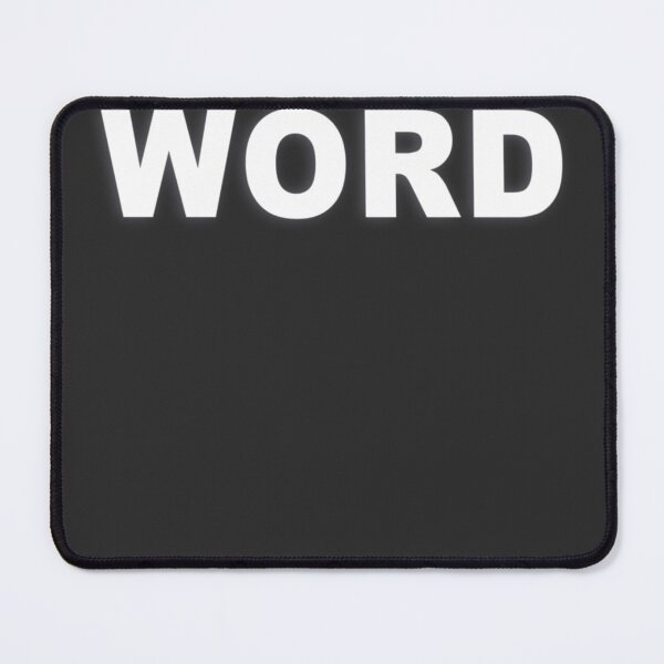 Item preview, WORD — White Minimal Bold Type Statement designed and sold by WORDPAUSE.