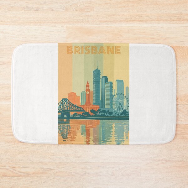 Item preview, Brisbane Skyline with Story Bridge, Wheel of Brisbane and City Hall designed and sold by Places On Earth.