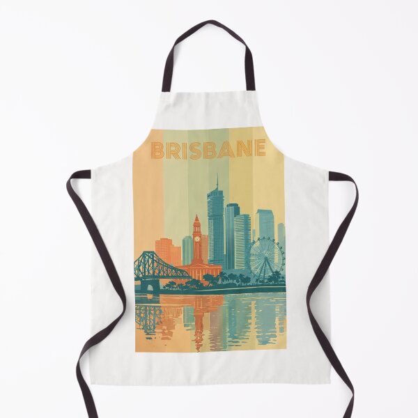Item preview, Brisbane Skyline with Story Bridge, Wheel of Brisbane and City Hall designed and sold by Places On Earth.