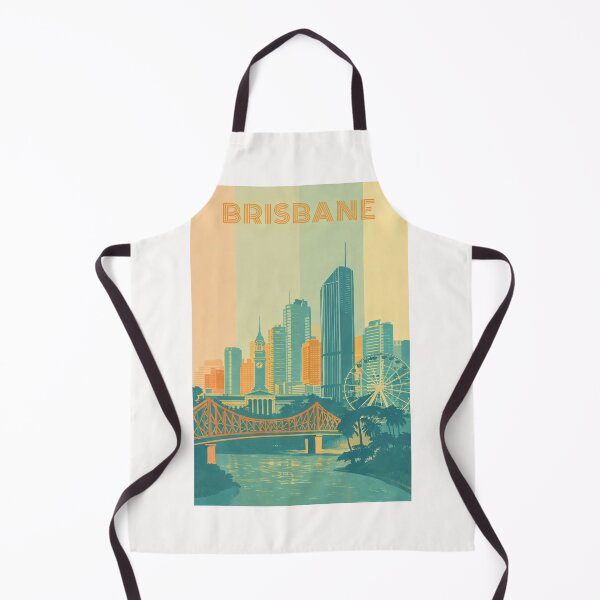Item preview, Brisbane Riverfront with Wheel of Brisbane, City Hall and Skyscrapers designed and sold by Places On Earth.