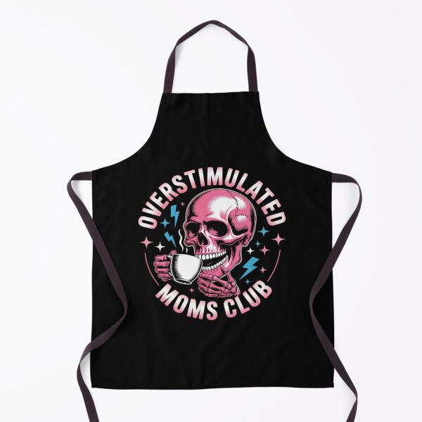 Item preview, Overstimulated Moms Club Coffee Lovers Skull designed and sold by FadeOfThrone.