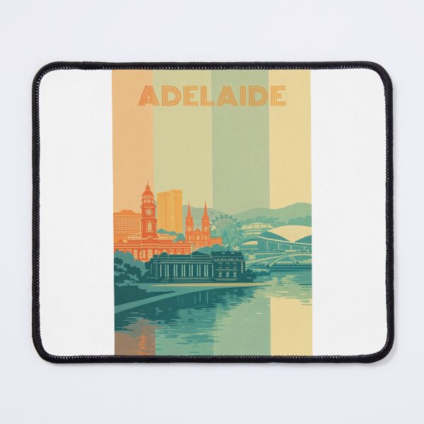 Item preview, Adelaide Cityscape with Town Hall, St. Peter’s Cathedral and River Torrens designed and sold by Places On Earth.