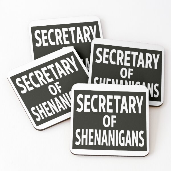 Item preview, Secretary of Shenanigans – Funny Office Chaos Title Design designed and sold by Timeless Junction.