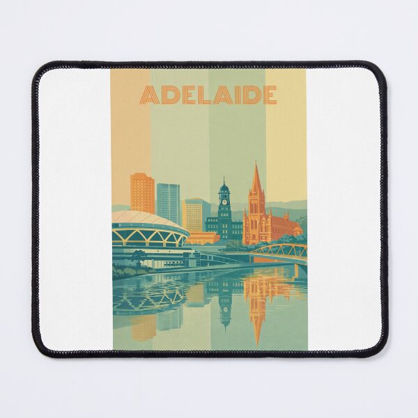 Item preview, Adelaide Riverbank with Festival Centre, St. Peter’s Cathedral and CBD Skyline designed and sold by Places On Earth.