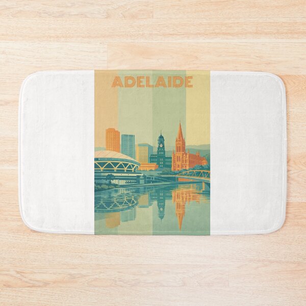 Item preview, Adelaide Riverbank with Festival Centre, St. Peter’s Cathedral and CBD Skyline designed and sold by Places On Earth.