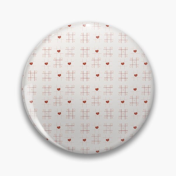 Item preview, Love Tic Tac Toe Pattern- Romantic XOXO Hearts Game Design  designed and sold by neenu-bhasin11.