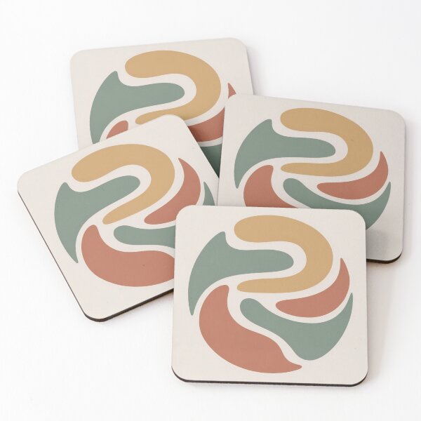 Item preview, Earthy Flow – Minimal Abstract Organic Shapes designed and sold by myforestfog.