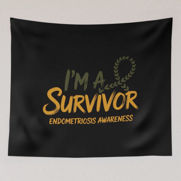 Item preview, I_m A Survivor Endometriosis Surgery Recovery Hysterectomy designed and sold by tiemacopaxer.