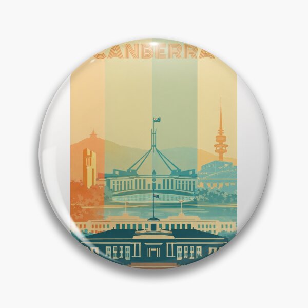 Item preview, Canberra Skyline with Parliament House, Telstra Tower and National Library designed and sold by Places On Earth.
