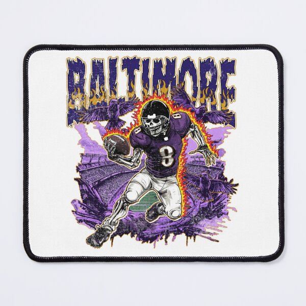 Item preview, Baltimore Football Skull designed and sold by RebeccaLittlee.