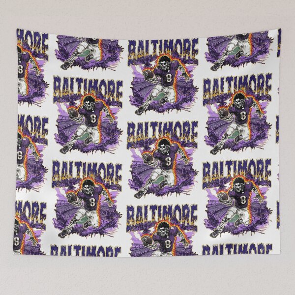 Item preview, Baltimore Football Skull designed and sold by RebeccaLittlee.