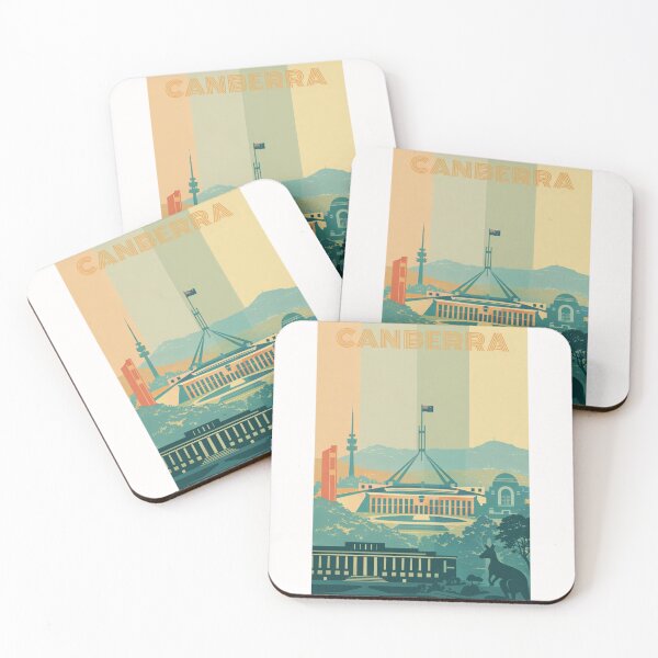 Item preview, Canberra Landmark View with Parliament House, Mount Ainslie and War Memorial designed and sold by Places On Earth.