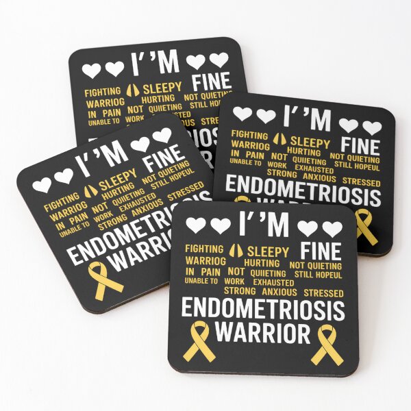Item preview, I_m Fine Endo Warrior Endometriosis Awareness Disease designed and sold by tiemacopaxer.