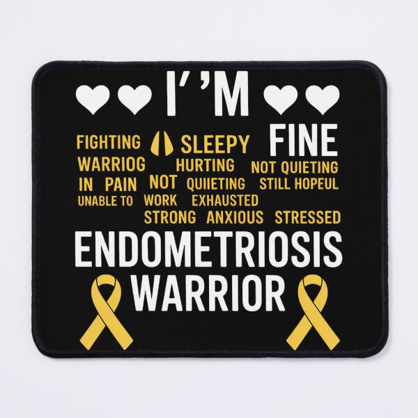 Item preview, I_m Fine Endo Warrior Endometriosis Awareness Disease designed and sold by tiemacopaxer.