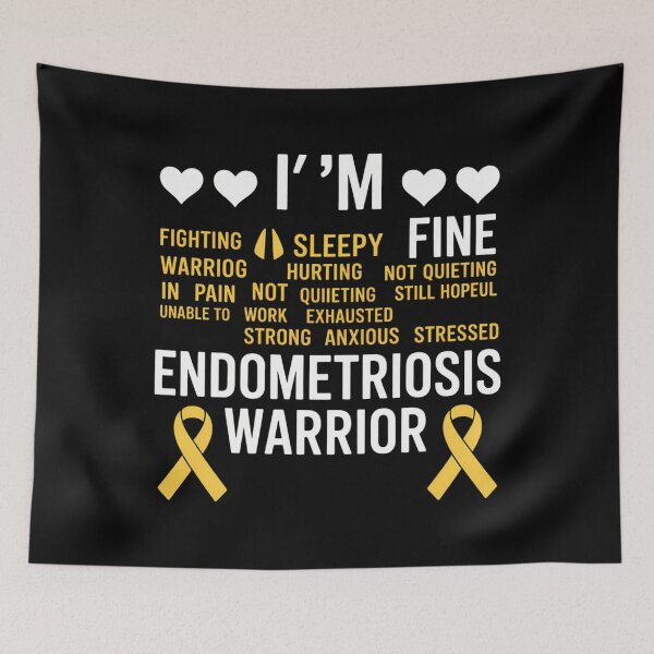 Item preview, I_m Fine Endo Warrior Endometriosis Awareness Disease designed and sold by tiemacopaxer.