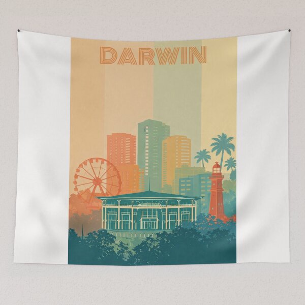 Item preview, Darwin Skyline with Bicentennial Park, Lighthouse and Ferris Wheel designed and sold by Places On Earth.