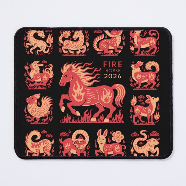 Item preview, 2026 Year of the Fire Horse: Traditional Chinese Paper-Cut Art designed and sold by Doodlehub.