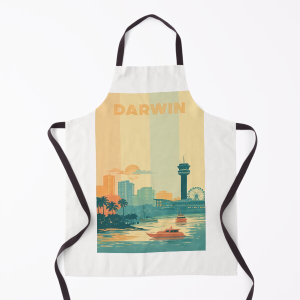 Item preview, Darwin Waterfront with Skyline, Ferris Wheel and Marina Boats at Sunset designed and sold by Places On Earth.