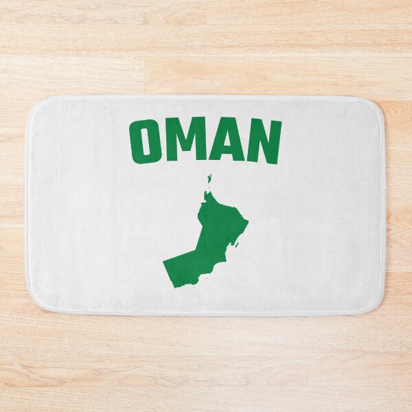 Item preview, Oman Map Silhouette - Classic Green Heritage Design designed and sold by mashmosh.