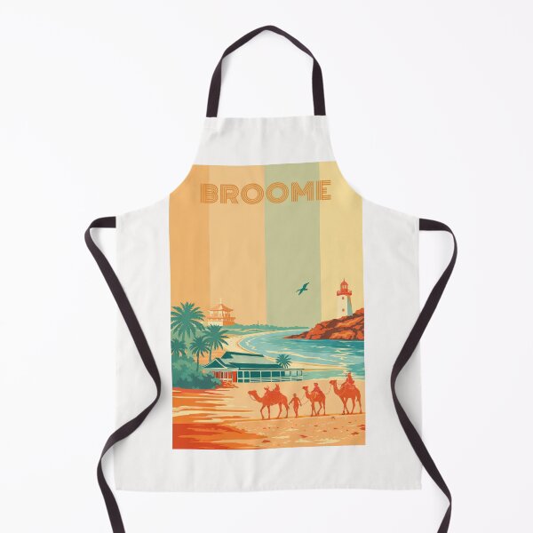 Item preview, Broome Beach with Cable Beach Camels, Gantheaume Point and Lighthouse designed and sold by Places On Earth.