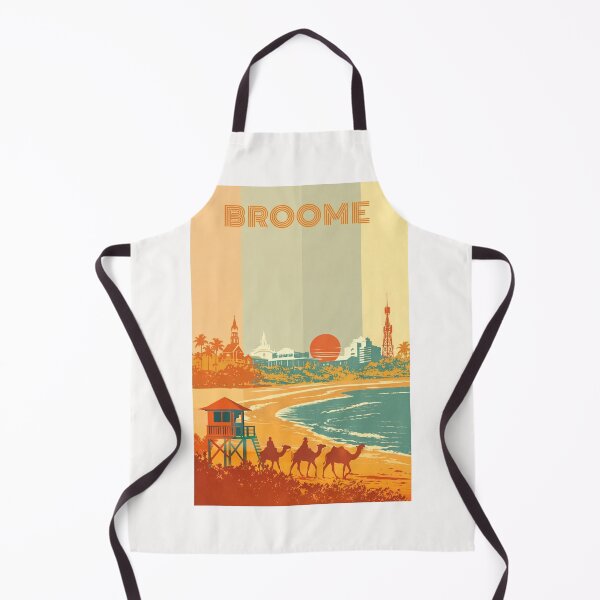 Item preview, Broome Sunset Coastline with Courthouse, Tower and Cable Beach Camels designed and sold by Places On Earth.