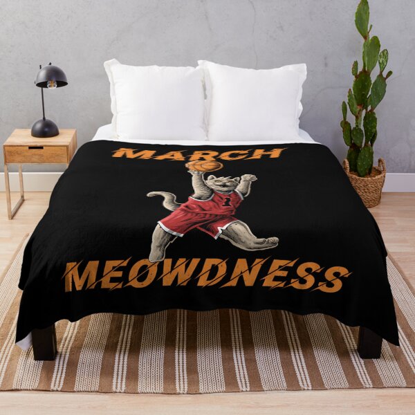 Item preview, March Meowdness Basketball Pun Funny Cat designed and sold by FLOPETTER.