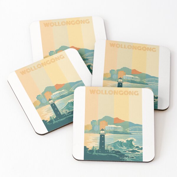 Item preview, Wollongong Seaside with Lighthouse, Ferris Wheel and Ocean Waves designed and sold by Places On Earth.