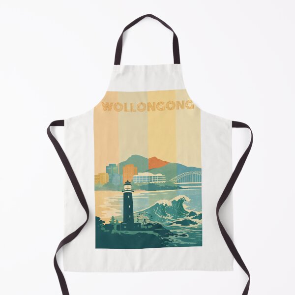 Item preview, Wollongong Seaside with Lighthouse, Ferris Wheel and Ocean Waves designed and sold by Places On Earth.