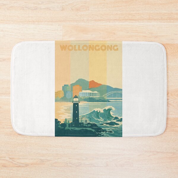 Item preview, Wollongong Seaside with Lighthouse, Ferris Wheel and Ocean Waves designed and sold by Places On Earth.