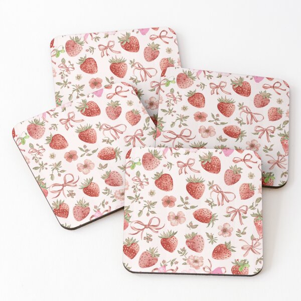 Item preview, Strawberries&Hearts (Valentine day special) designed and sold by Velvet&LaceFinds.