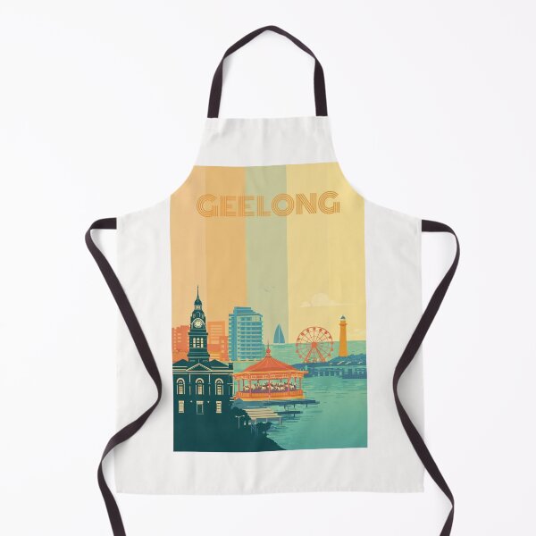 Item preview, Geelong Waterfront with Town Hall, Carousel and Bay Ferris Wheel designed and sold by Places On Earth.