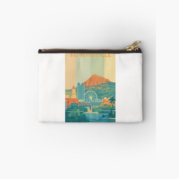 Item preview, Townsville Cityscape with Castle Hill, Ferris Wheel and Courthouse Clocktower designed and sold by Places On Earth.