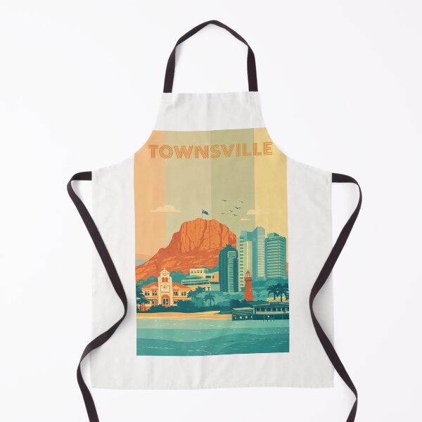 Item preview, Townsville Skyline with Castle Hill, Lighthouse and Government Buildings designed and sold by Places On Earth.