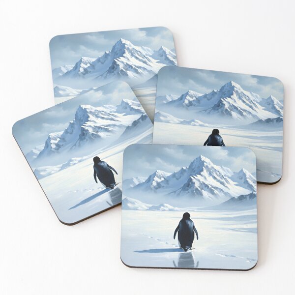 Item preview, Nihilist Penguin | Antarctic Winter Art  Oil Painting designed and sold by DesignAnother.