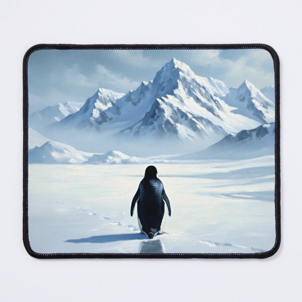 Item preview, Nihilist Penguin | Antarctic Winter Art Oil Painting designed and sold by DesignAnother.